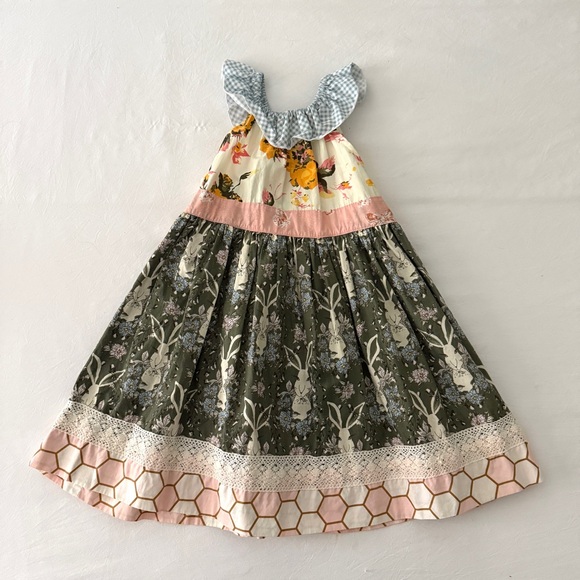 Matilda Jane Platinum Honey Bunny Dress Size 6 - Picture 2 of 4